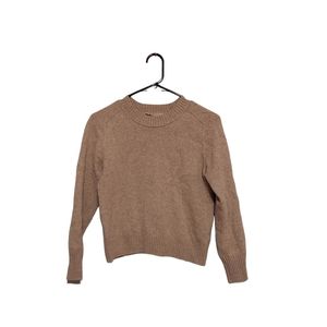 Everlane recycled cashmere wool blend crewneck sweater size Medium tan